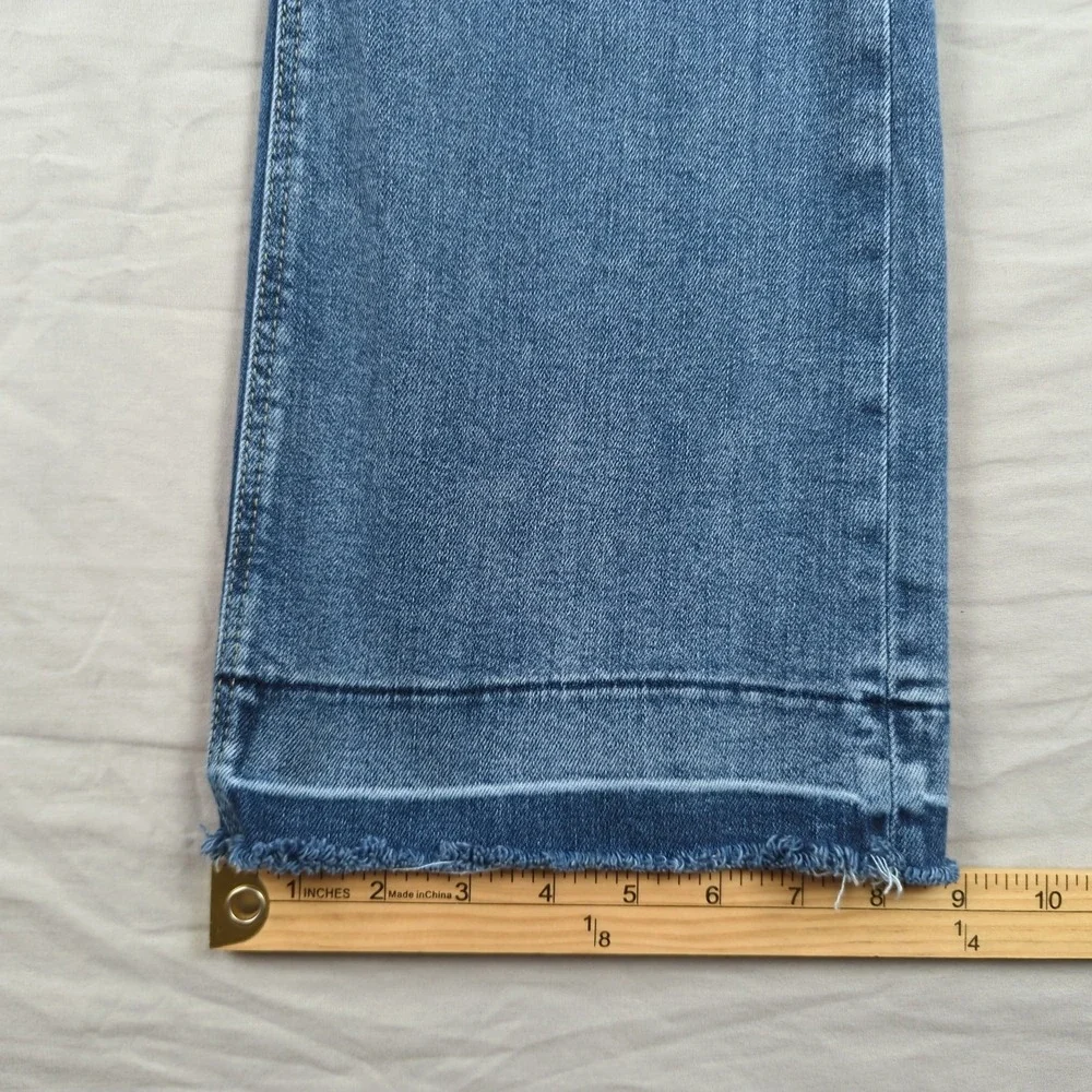 Guess Jeans‎ Womens 31 Blue Sexy Boot Cut Western Cowgirl Faded Casual Frayed